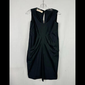 Marni Sleeveless Shift Dress Black Size 38 IT, 2 US